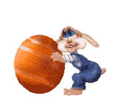 Gif animé Pâques lapin
